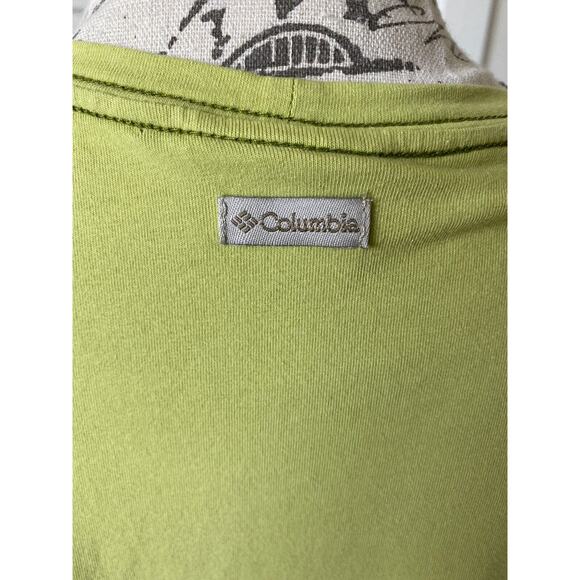 Columbia Women's Green Crewneck Athletic T-Shirt Medium - Picture 5 of 8